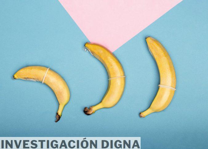 Condoms on Yellow Bananas