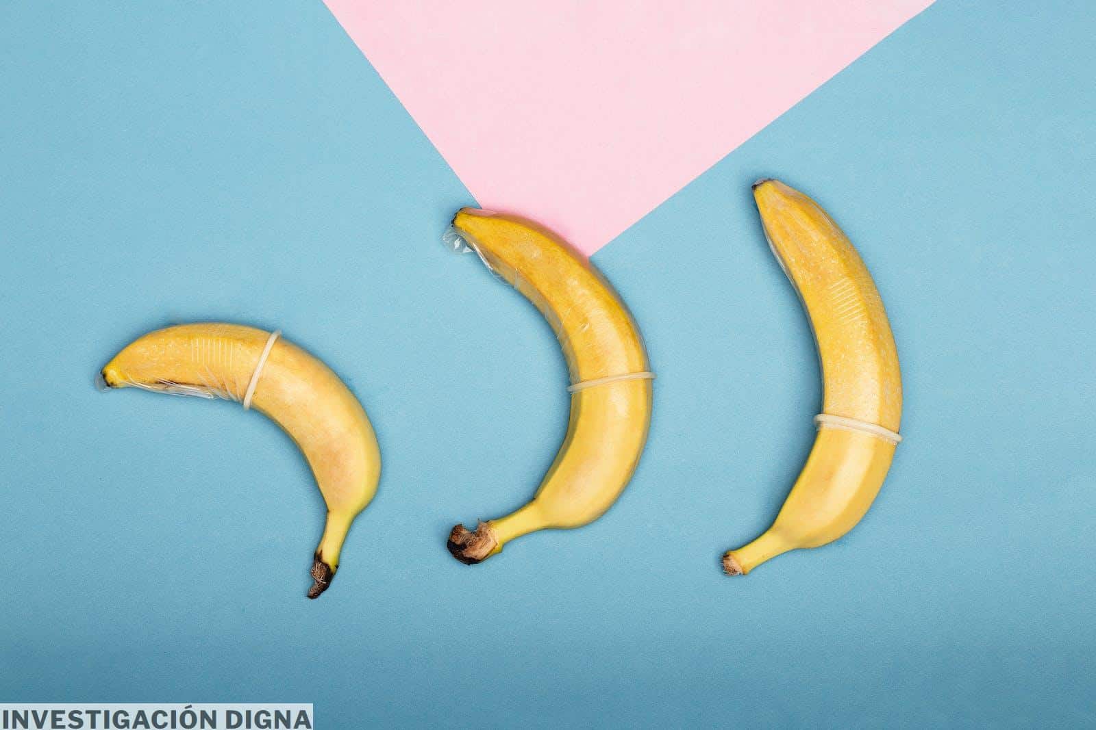 Condoms on Yellow Bananas