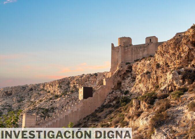 monument, sunset, ancient, nature, alcazaba, almeria, sun, landscape