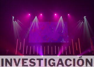 empty stage with lights