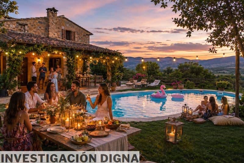 celebracion casa piscina